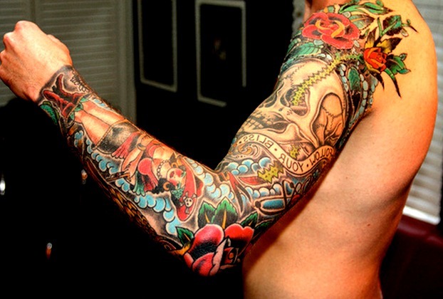 tatuajes de brazo entero para mujeres